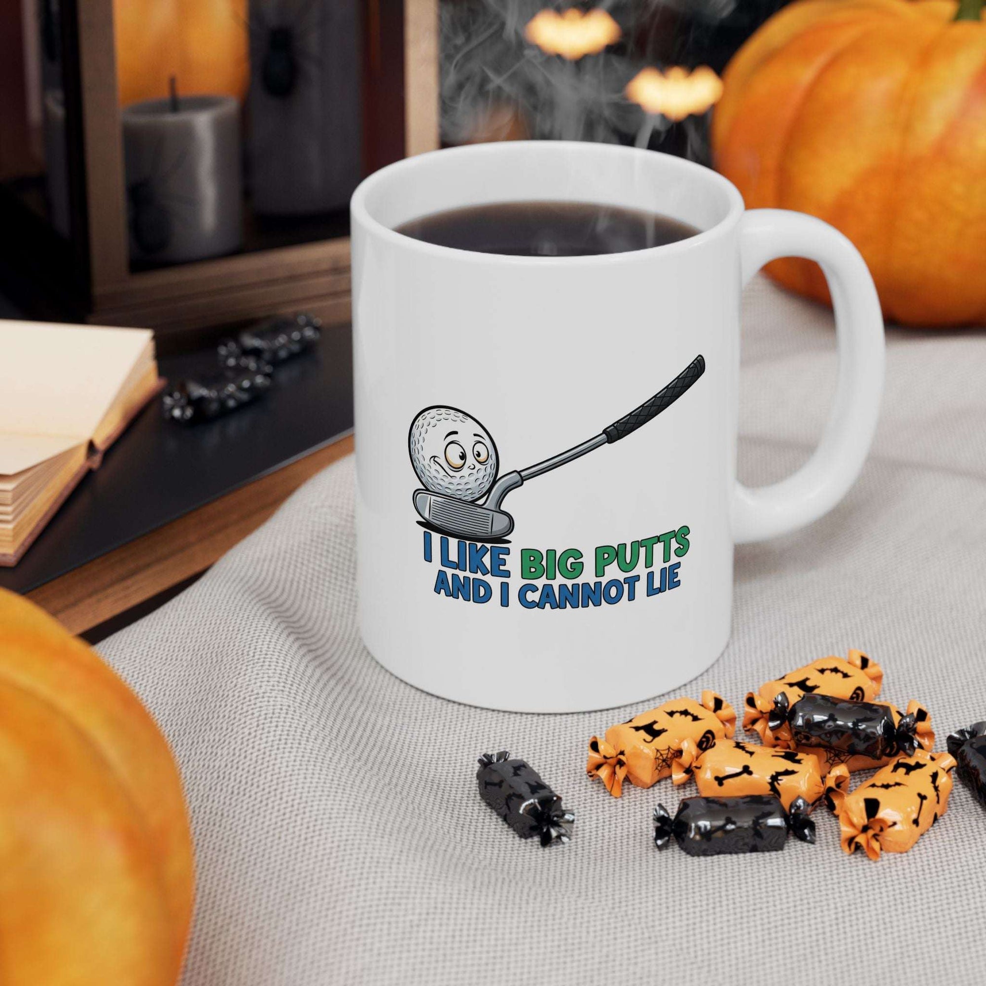 I Like Big Putts Golf Mug - Funny Golf Gift for Him | Hilarious Golfer Coffee Cup US Version - Atlas Briefly