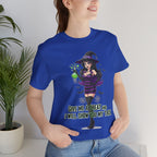 Sexy Witch Halloween T-Shirt - Flirty Witch Costume Tee | Trick or Treat Halloween Shirt - Atlas Briefly
