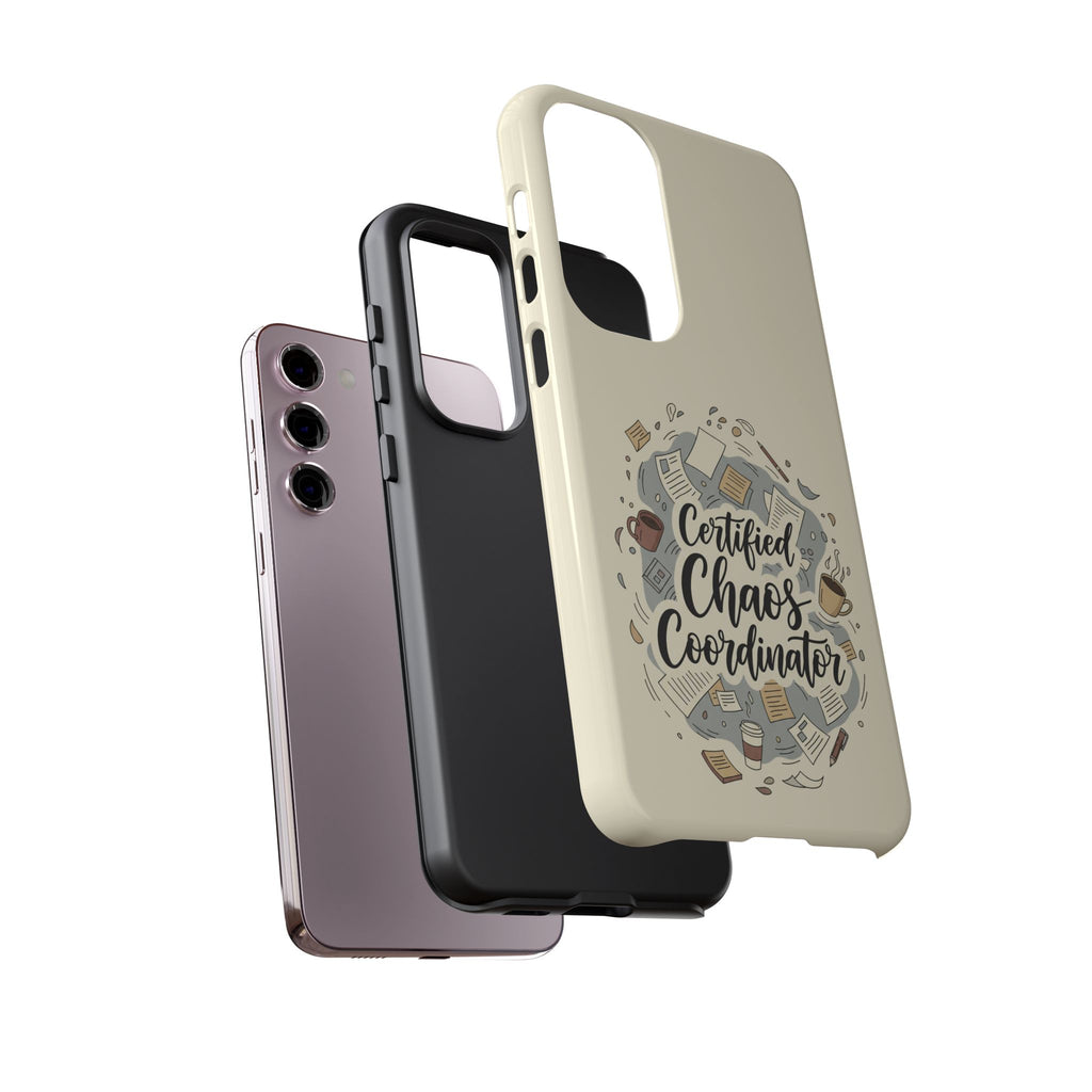 Certified Chaos Coordinator Phone Case - Funny Mom Teacher Mobile Cover | Organized Chaos Gift - Atlas Briefly