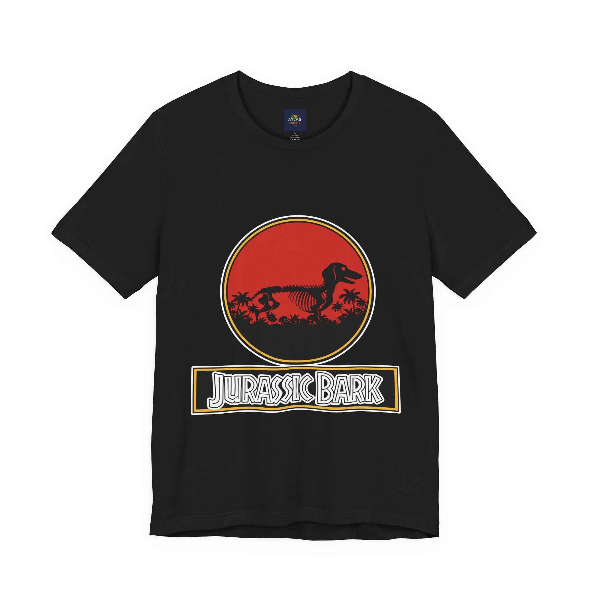 Dachshund Jurassic Bark T-Shirt - Perfect Wiener Dog Gift for Pet Lovers - Atlas Briefly