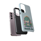 NamasTe-Rex Meditating Dinosaur Phone Case - Funny Yoga T-Rex Mobile Cover | Zen Tech Gift - Atlas Briefly