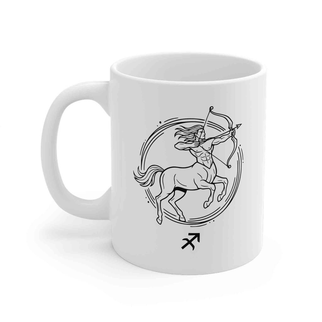 Mug Sagittarius Zodiac Minimalist Design 11oz Horoscope - Perfect Sagittarius Zodiac Mug for Astrology Lovers