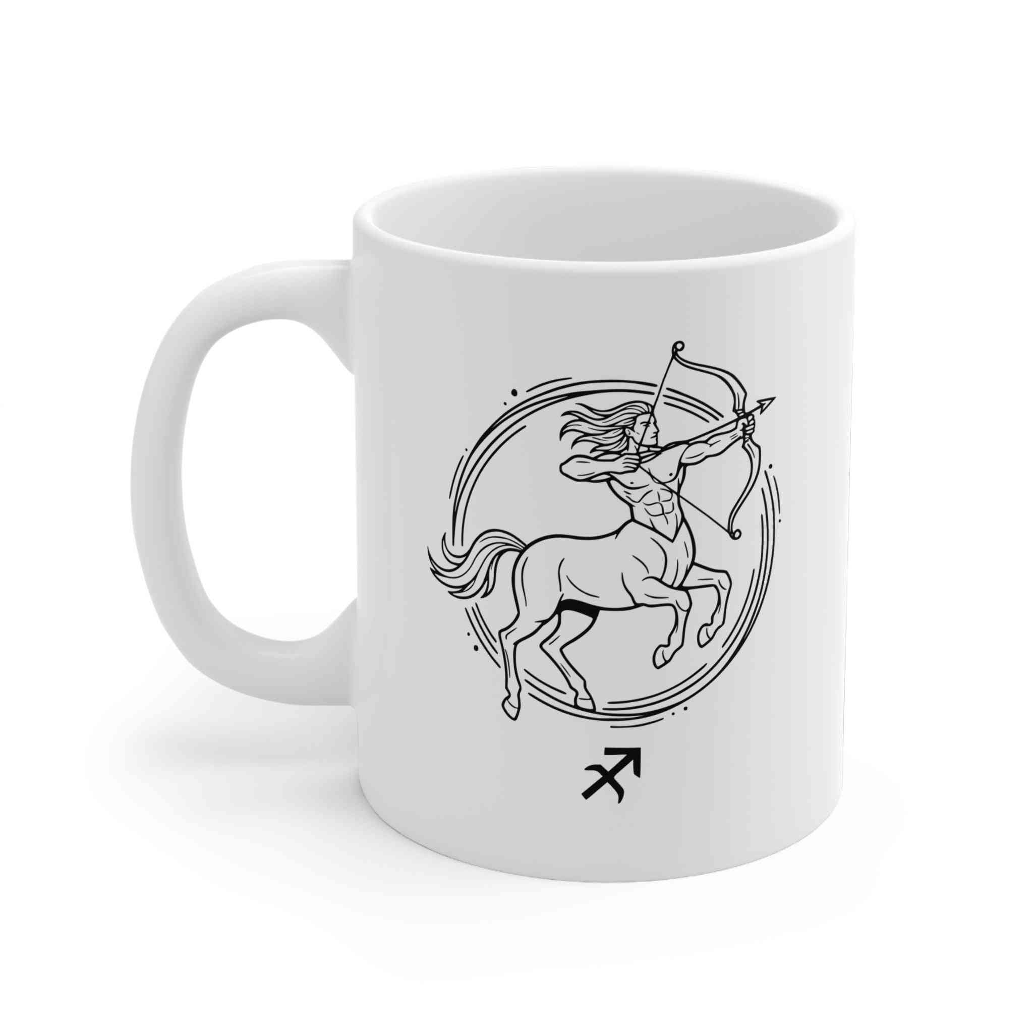 Mug Sagittarius Zodiac Minimalist Design 11oz Horoscope - Perfect Sagittarius Zodiac Mug for Astrology Lovers
