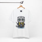Hufflepurr Harry Potter T-Shirt - Funny Wizarding World Tee | Cute Potter Cat Gift - Atlas Briefly