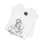 Capricorn Zodiac Tee - Unisex Minimalist Horoscope Shirt in Black and White