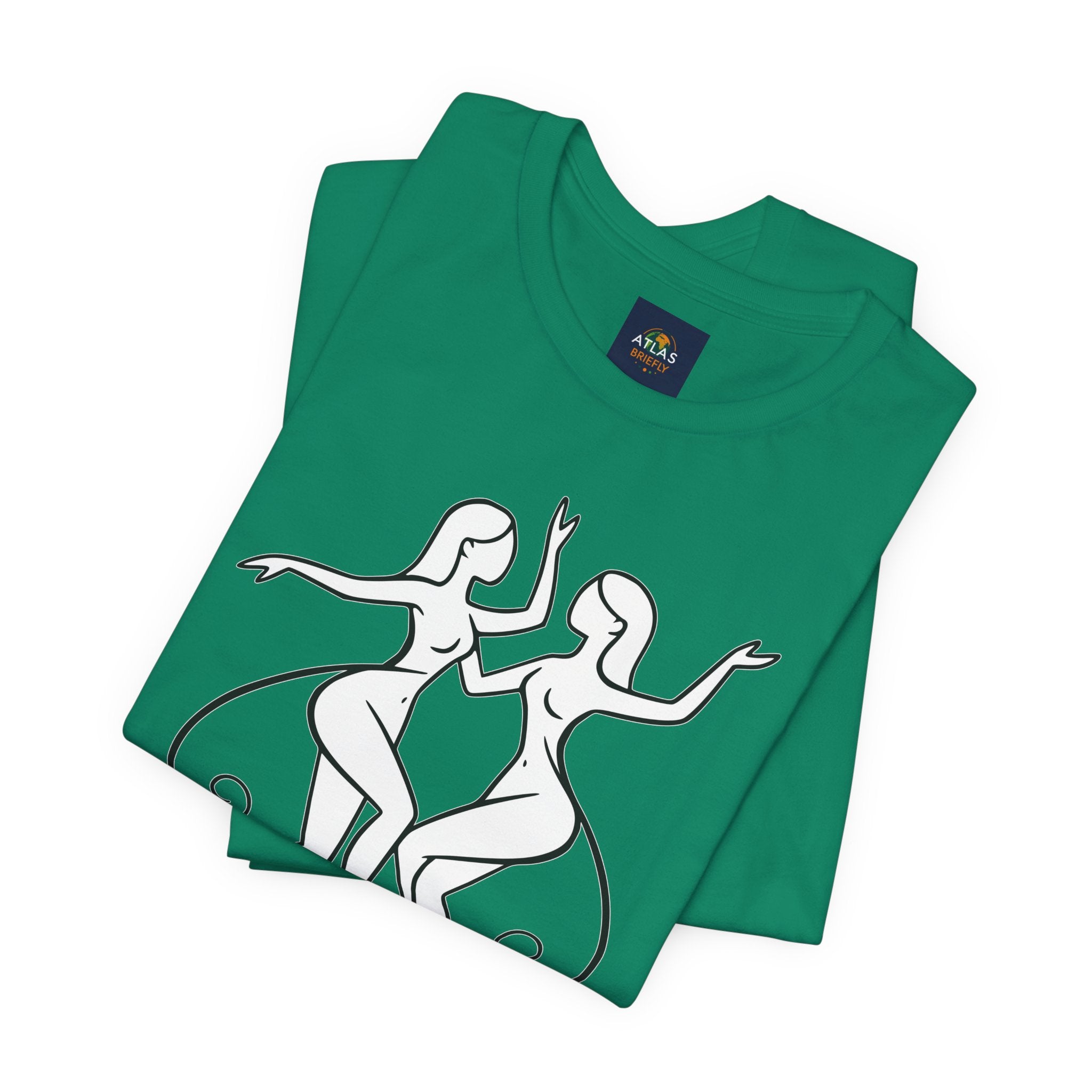 Gemini Zodiac Tee - Minimalistic Black and White Unisex Design