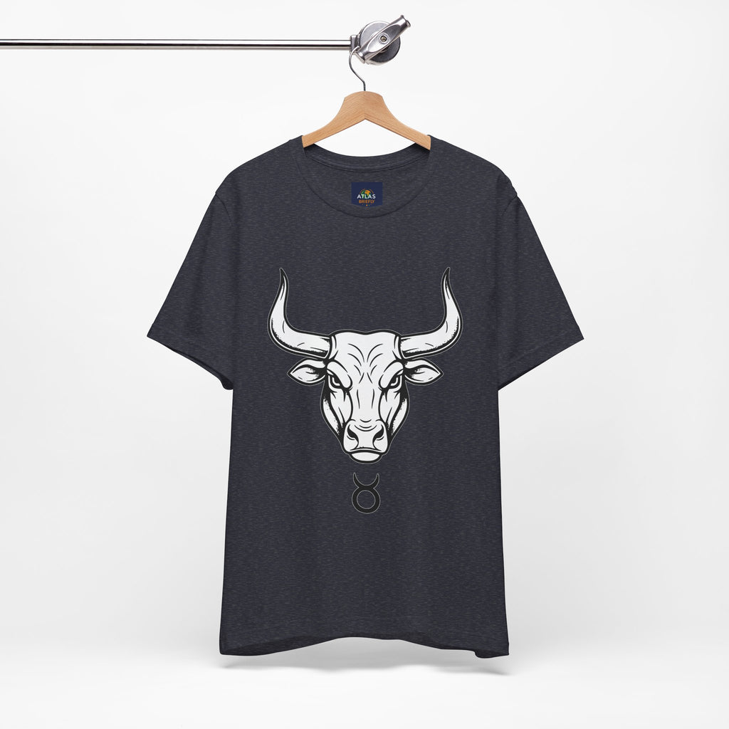 Taurus Zodiac T-Shirt - Minimalist Black and White Unisex T-Shirt