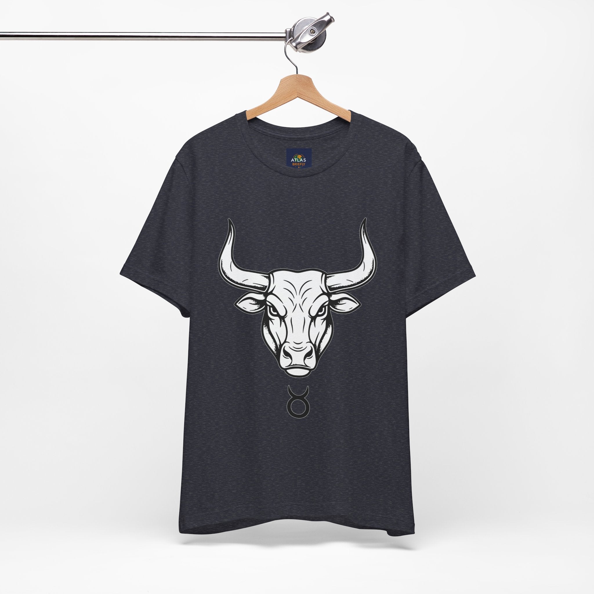 Taurus Zodiac T-Shirt - Minimalist Black and White Unisex T-Shirt