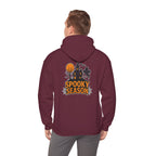 Spooky Season Halloween Hoodie - Haunted House Ghost Bat Design | Cozy Halloween Sweatshirt - Atlas Briefly