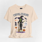 Witch Please Halloween T-Shirt - Sassy Witch Tee with Pumpkin Design | Funny Halloween Shirt - Atlas Briefly