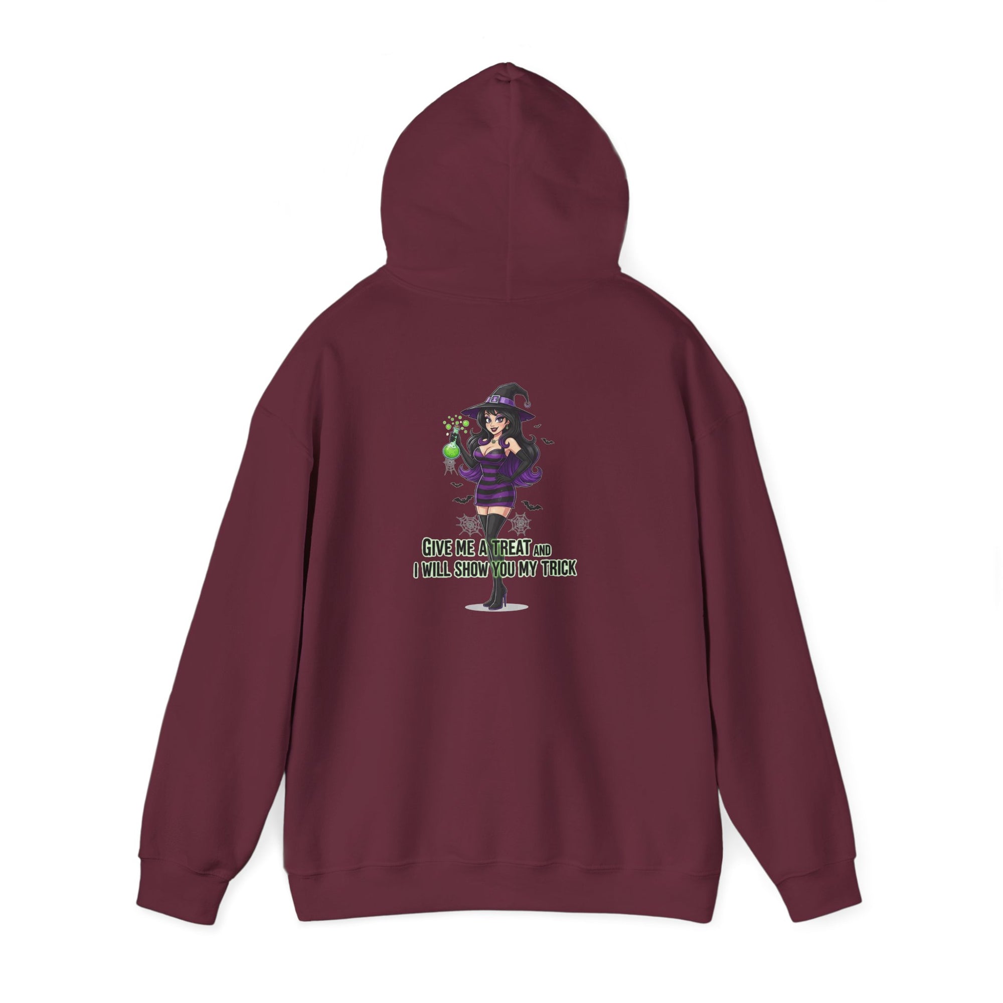 Sexy Witch Halloween Hoodie - Flirty Witch Costume Sweatshirt | Trick or Treat Halloween Apparel - Atlas Briefly