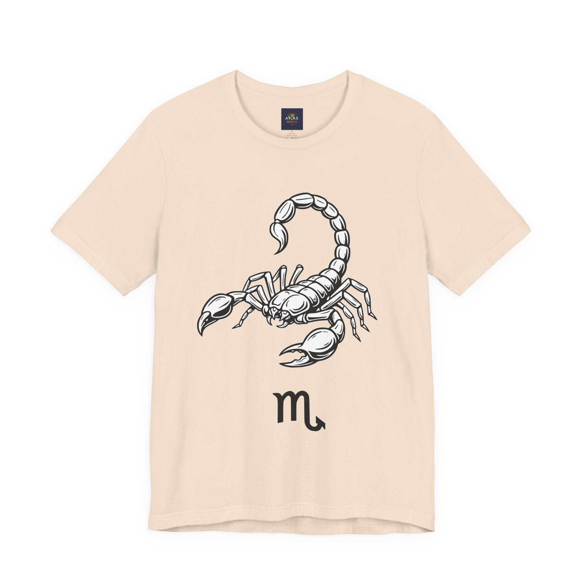 Scorpio Zodiac Tee - Unisex Minimalist Black and White Design