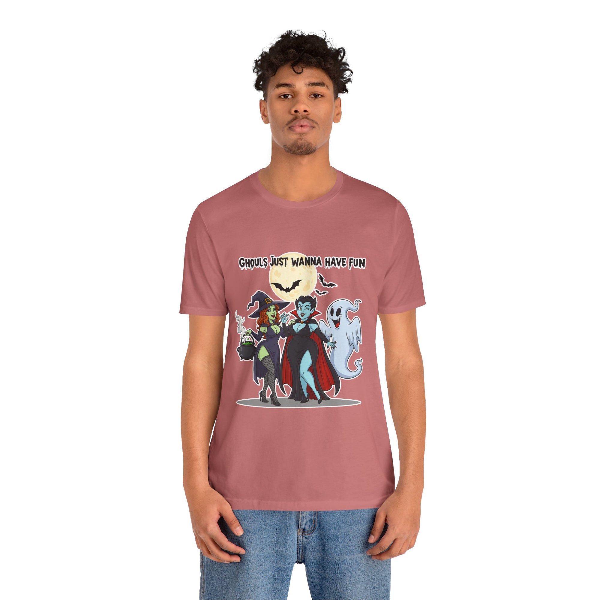Ghouls Just Wanna Have Fun Halloween T-Shirt - Cute Witch Vampire Ghost Tee | Halloween Character Shirt - Atlas Briefly