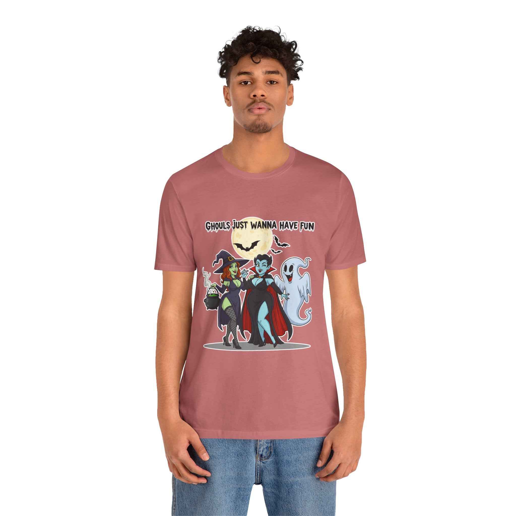 Ghouls Just Wanna Have Fun T-Shirt - Cute Halloween Witch Vampire Ghost Tee - Atlas Briefly