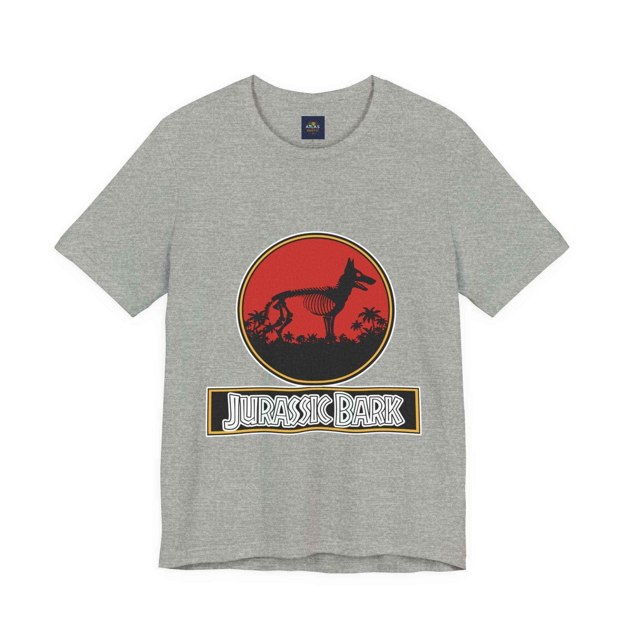 German Shepherd T-Shirt - Jurassic Bark Design | Unique Dog Lover Gift & Worldwide Shipping - Atlas Briefly