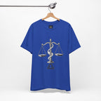 Libra Zodiac Tee - Stylish Unisex Minimalist Black and White Design