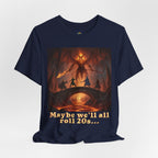 D&D Fantasy T-Shirt - Roll a Natural 20 Dungeon Master RPG Unisex Tee