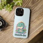 NamasTe-Rex Meditating Dinosaur Phone Case - Funny Yoga T-Rex Mobile Cover | Zen Tech Gift - Atlas Briefly