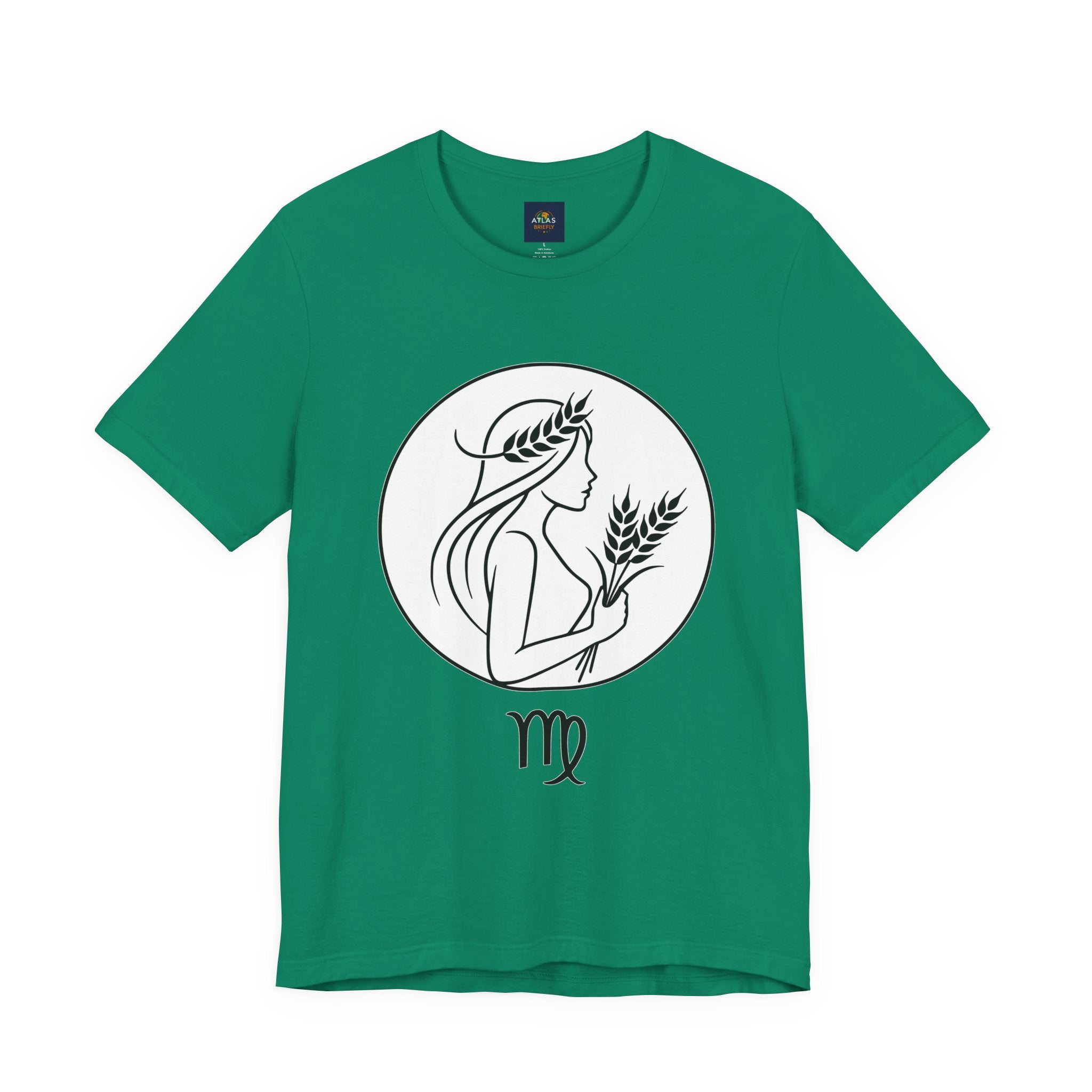 Virgo Zodiac Tee - Minimalist Black and White Unisex T-Shirt