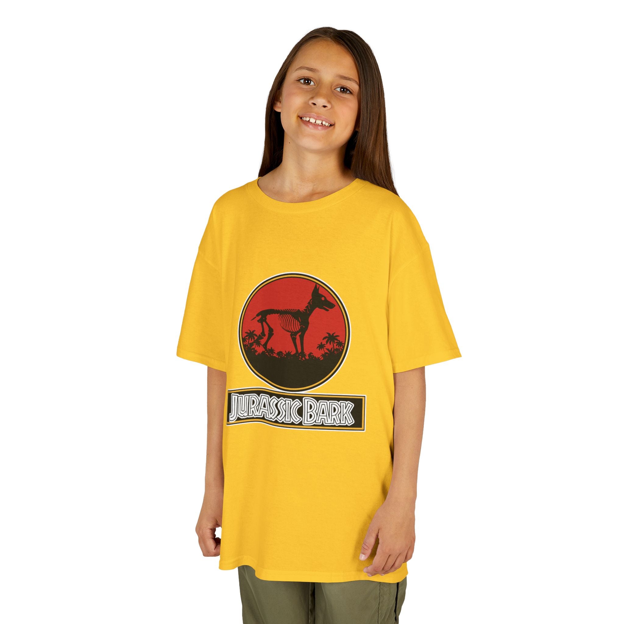 Kids Doberman Jurassic Bark T-Shirt | Fun Dog Tee for Kids - Atlas Briefly