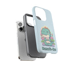 NamasTe-Rex Meditating Dinosaur Phone Case - Funny Yoga T-Rex Mobile Cover | Zen Tech Gift - Atlas Briefly