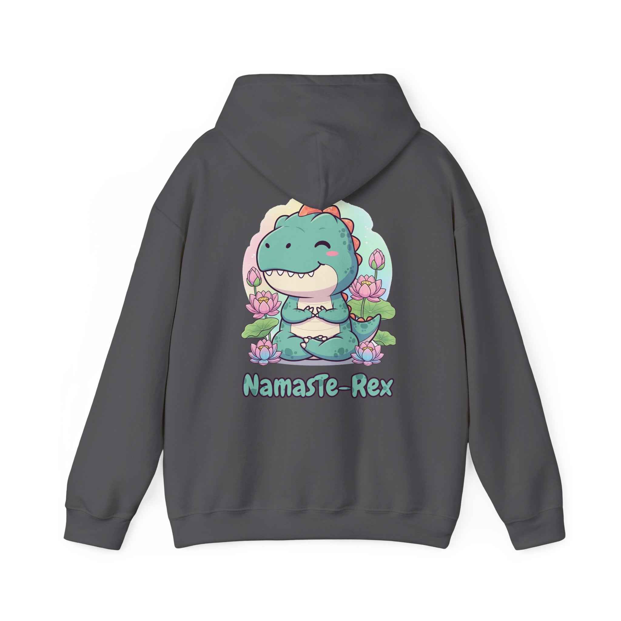 NamasTe-Rex Hoodie - Fun Yoga Dinosaur Sweatshirt for Comfort and Style - Atlas Briefly
