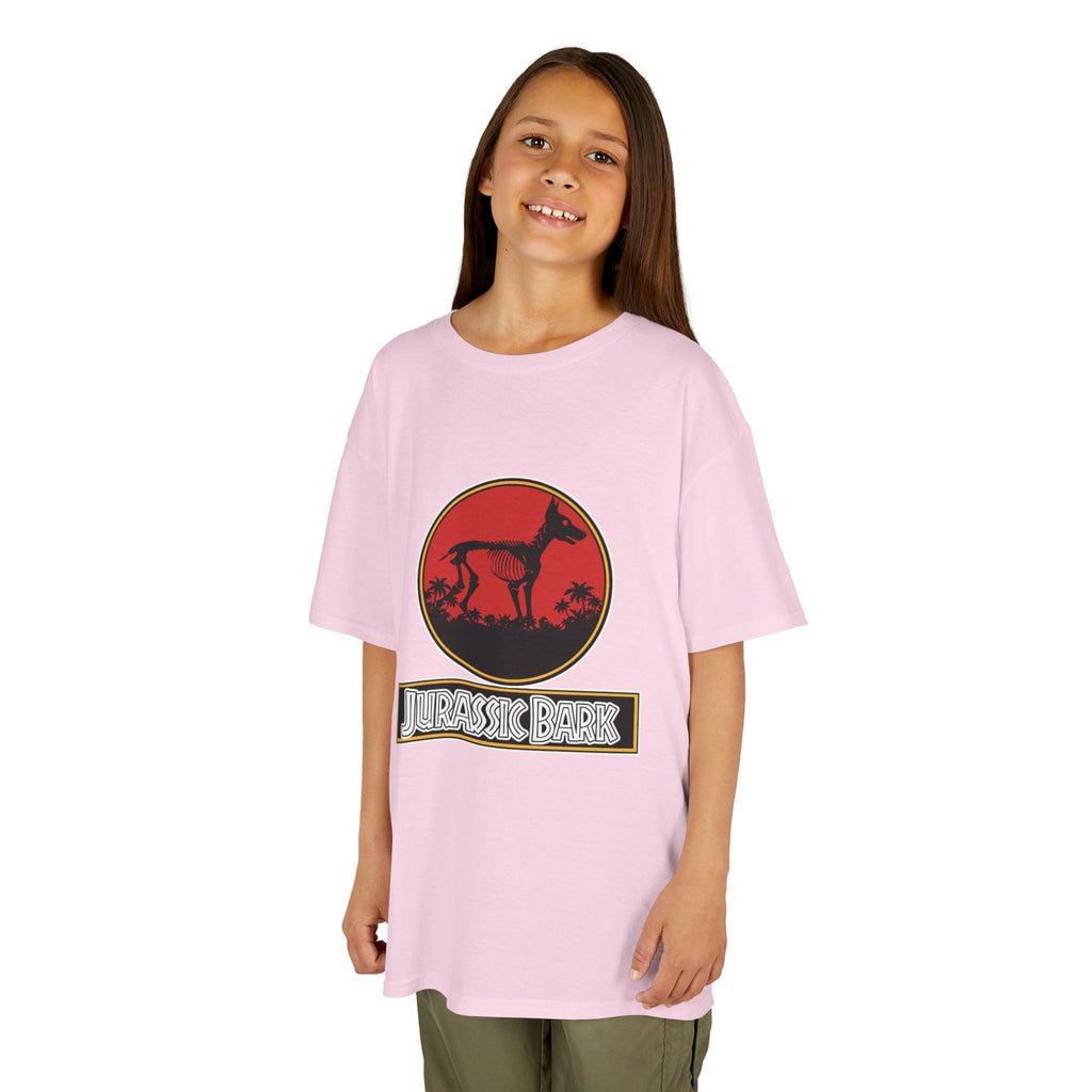 Kids Doberman Jurassic Bark T-Shirt | Fun Dog Tee for Kids