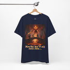 D&D Fantasy T-Shirt - Roll a Natural 20 Dungeon Master RPG Unisex Tee
