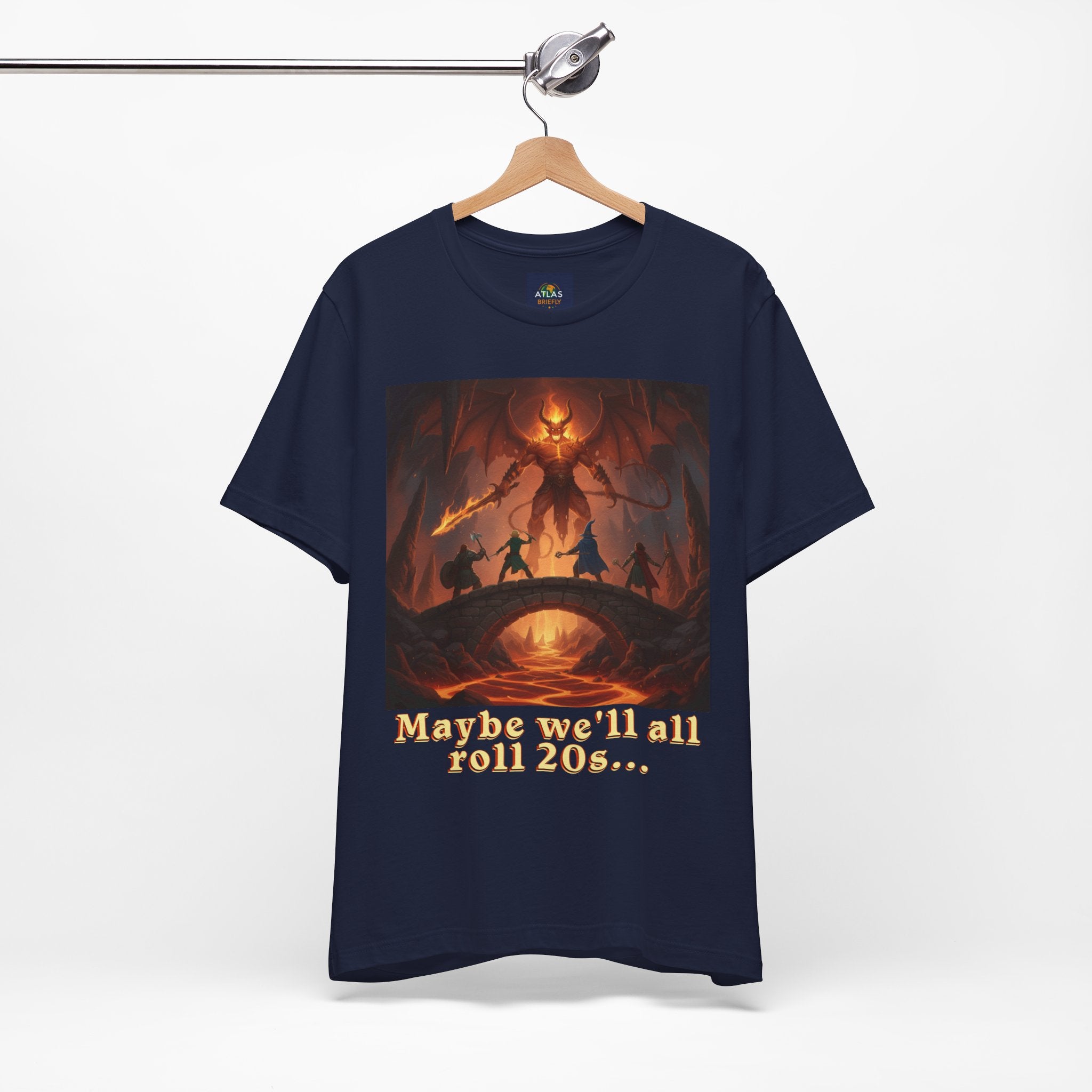 D&D Fantasy T-Shirt - Roll a Natural 20 Dungeon Master RPG Unisex Tee