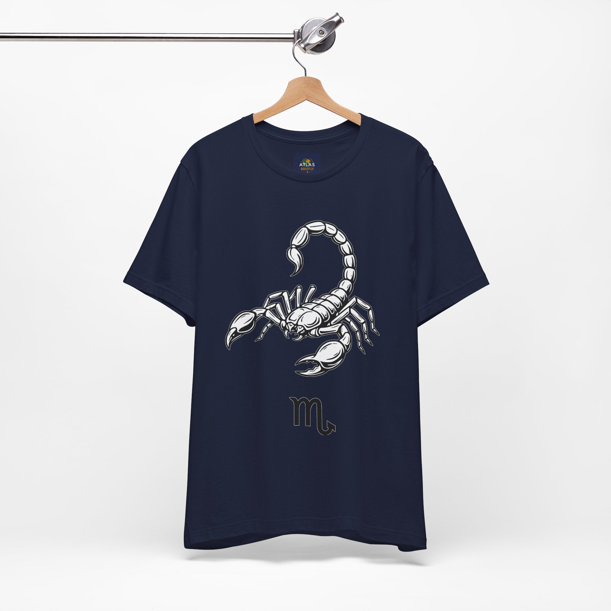 Scorpio Zodiac Tee - Unisex Minimalist Black and White Design