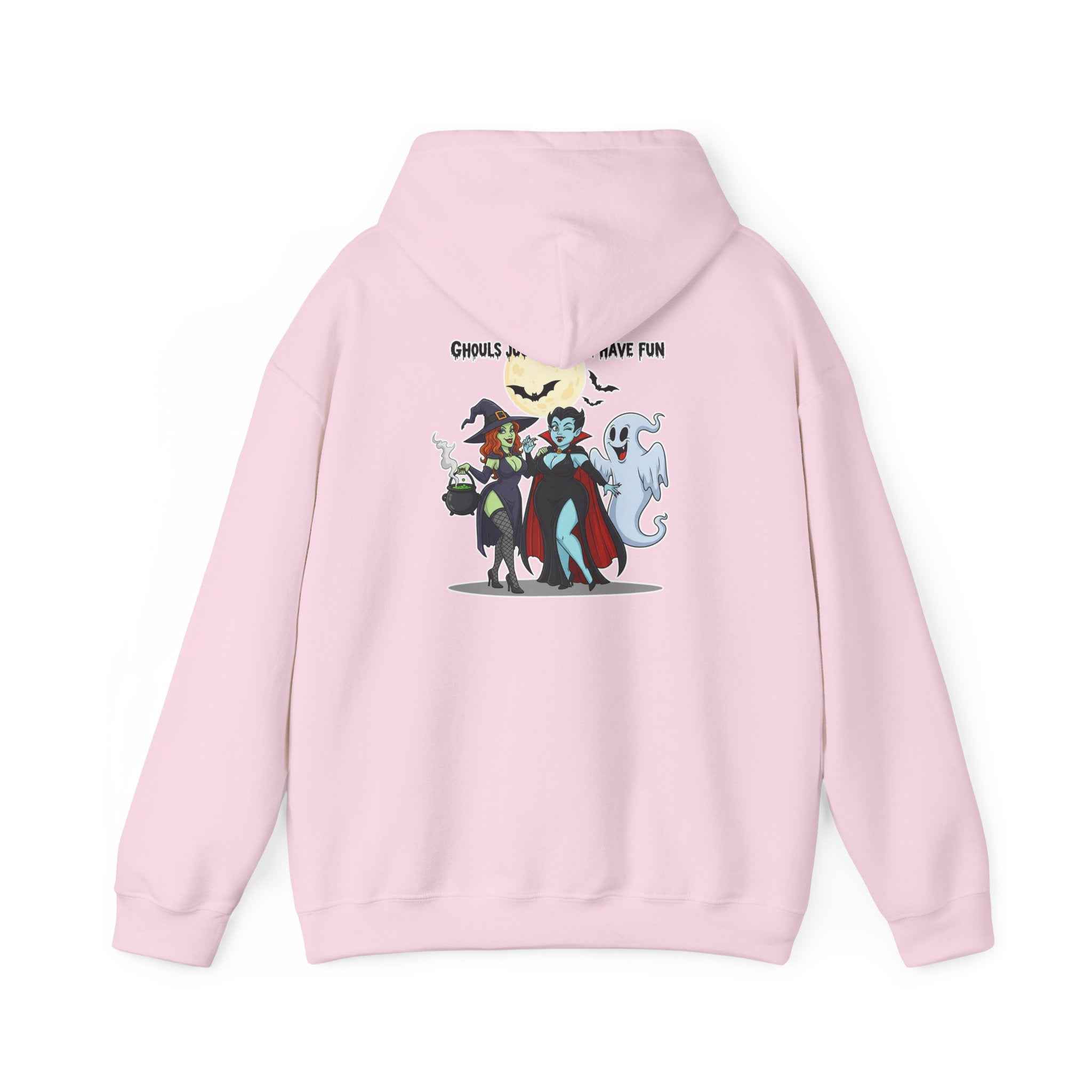 Ghouls Just Wanna Have Fun Hoodie - Spooky Witch Vampire Ghost Sweatshirt for Halloween - Atlas Briefly