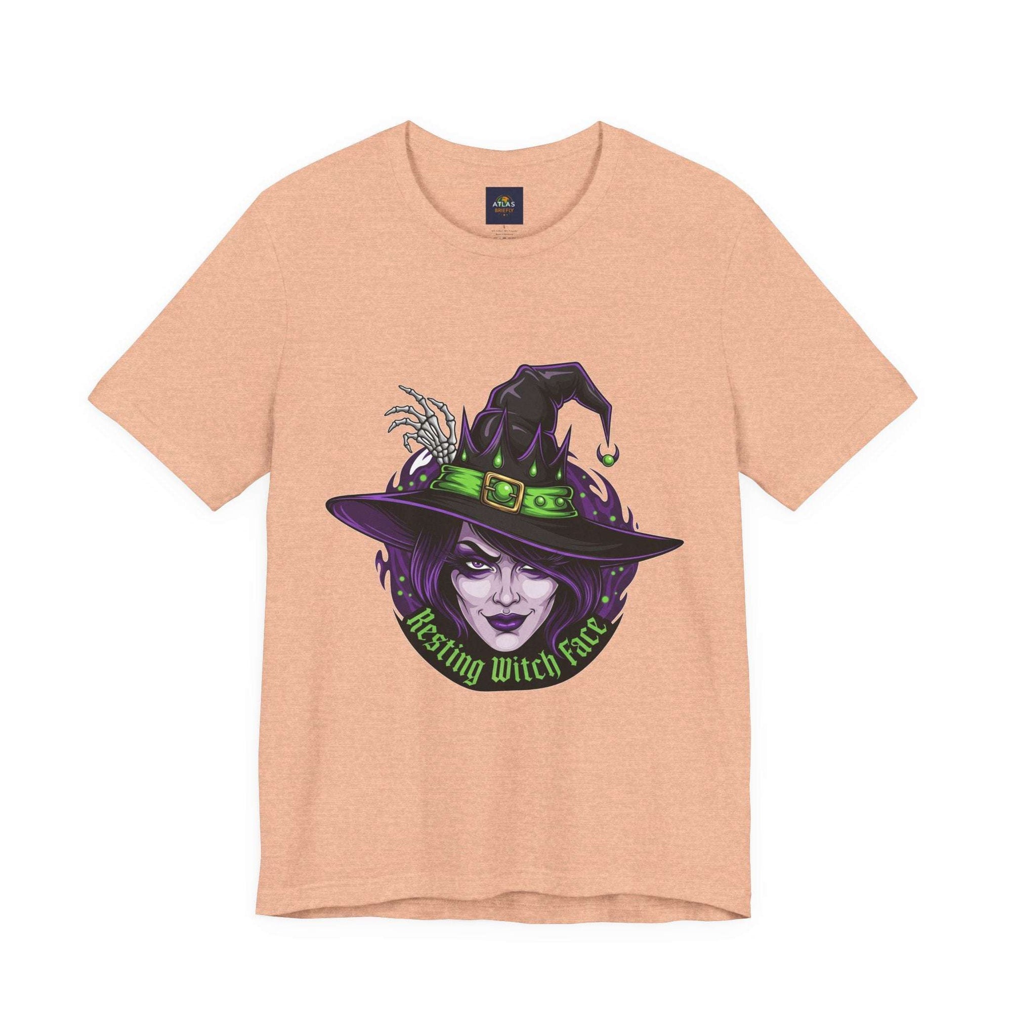 Resting Witch Face Halloween T-Shirt - Funny Witch Tee for Women & Men | Halloween Graphic Shirt - Atlas Briefly