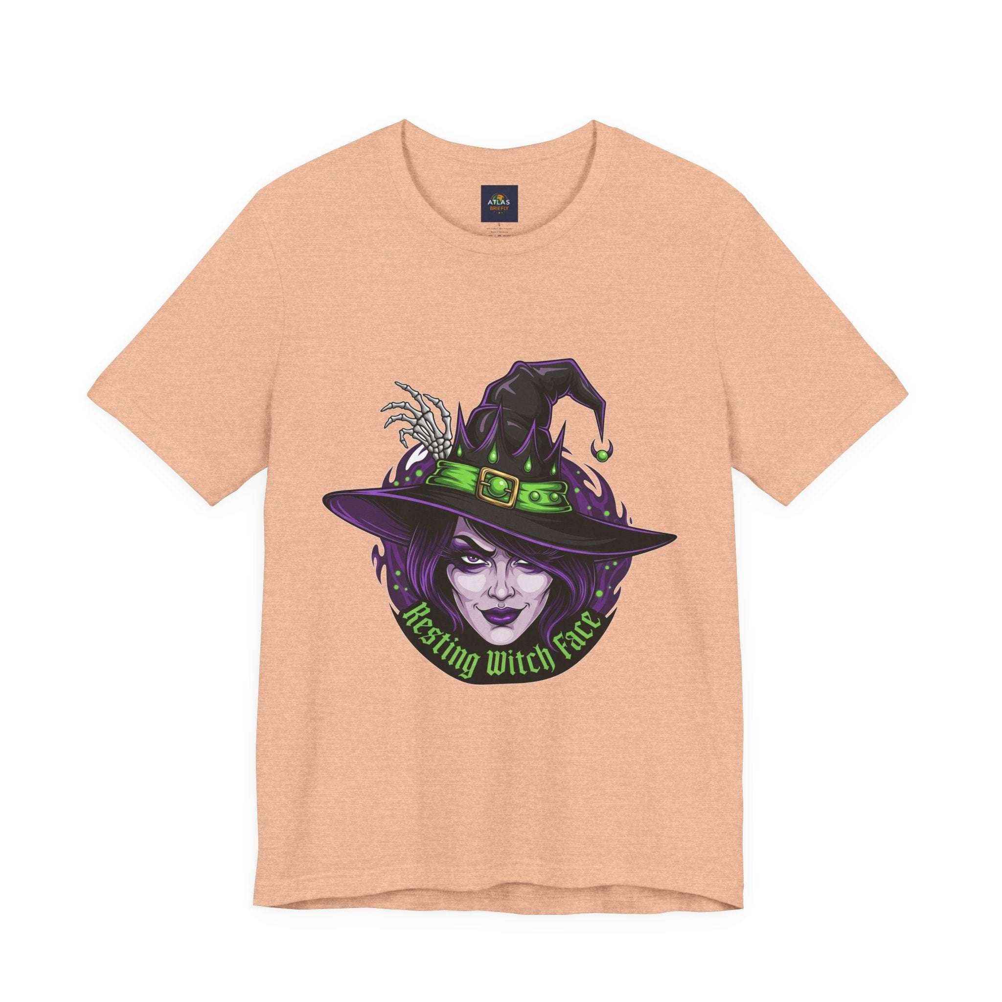 Resting Witch Face T-Shirt - Funny Halloween Witch Tee - Atlas Briefly