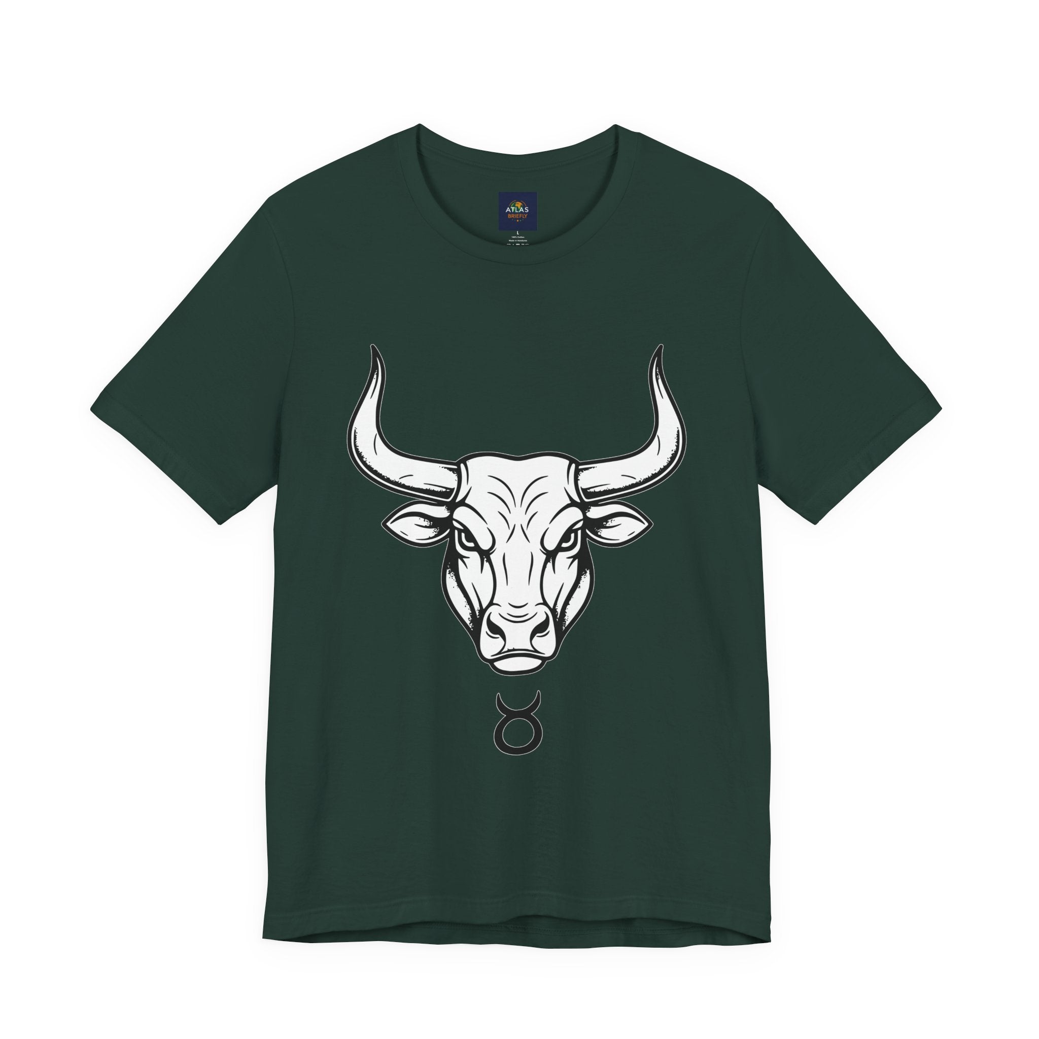 Taurus Zodiac T-Shirt - Minimalist Black and White Unisex T-Shirt