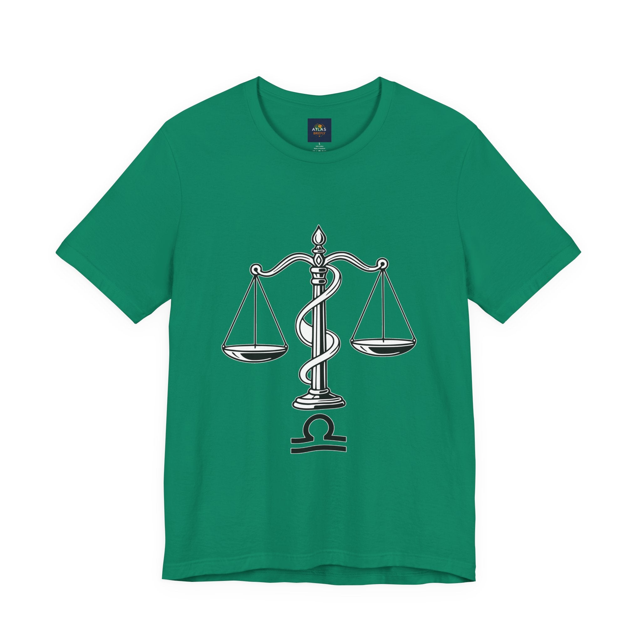 Libra Zodiac Tee - Stylish Unisex Minimalist Black and White Design