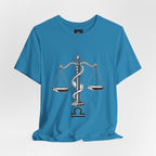 Libra Zodiac Tee - Stylish Unisex Minimalist Black and White Design