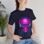 Neon Skull Synthwave Tee - Atlas Briefly