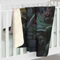 Surrounded in the Dungeon Sherpa Fleece Blanket for Ultimate Comfort