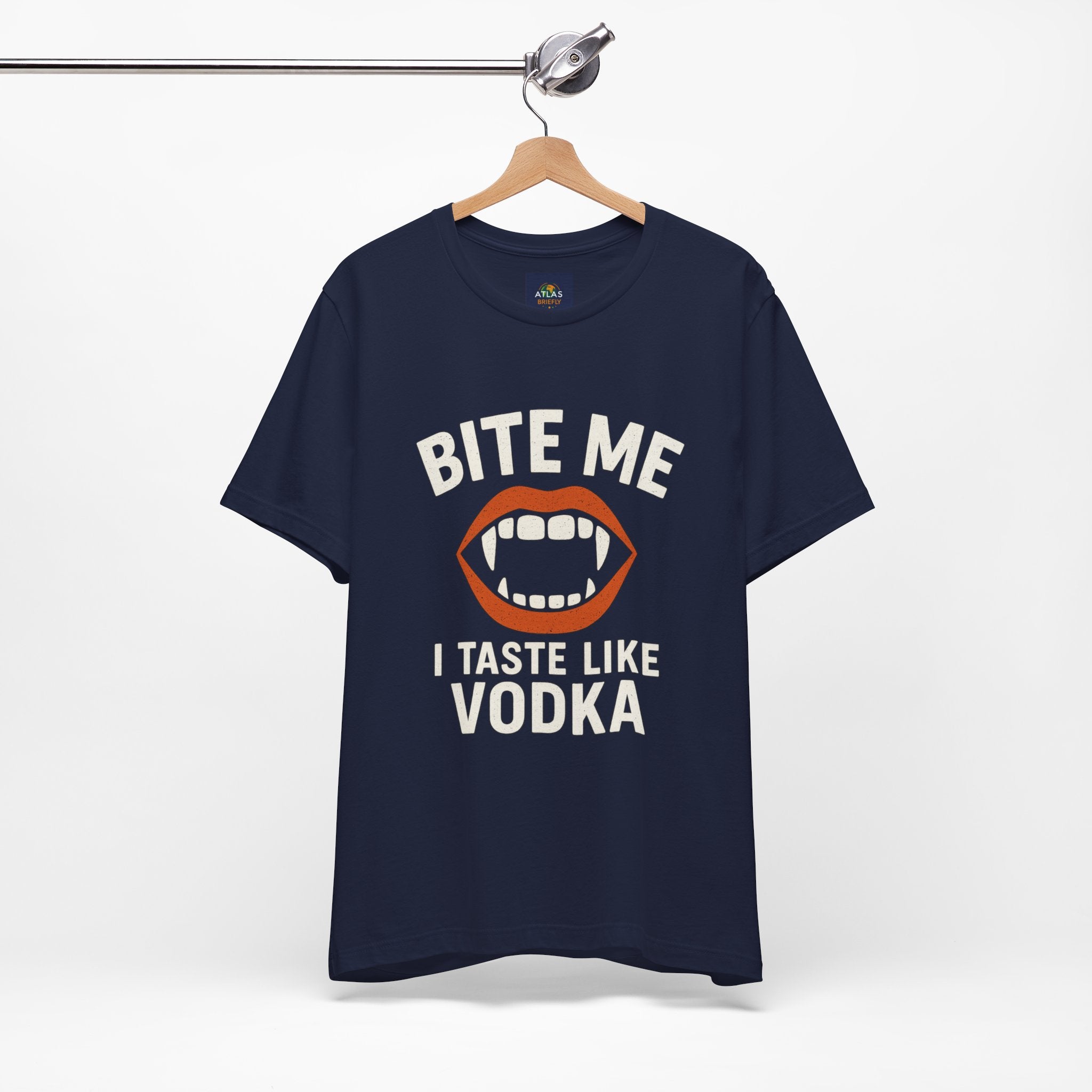 Funny Halloween Vodka T-Shirt – “Bite Me, I Taste Like Vodka”