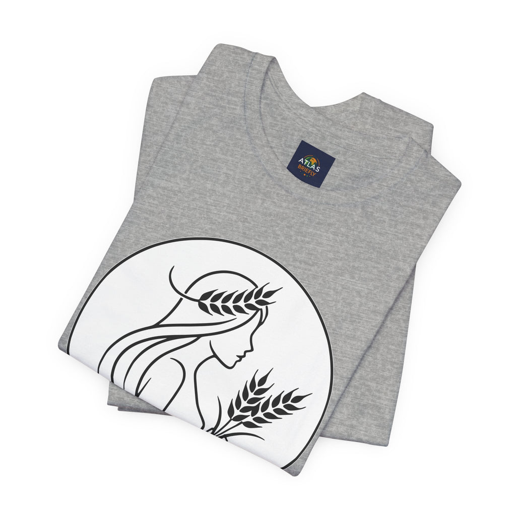 Virgo Zodiac Tee - Minimalist Black and White Unisex T-Shirt