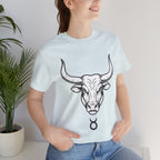Taurus Zodiac T-Shirt - Minimalist Black and White Unisex T-Shirt