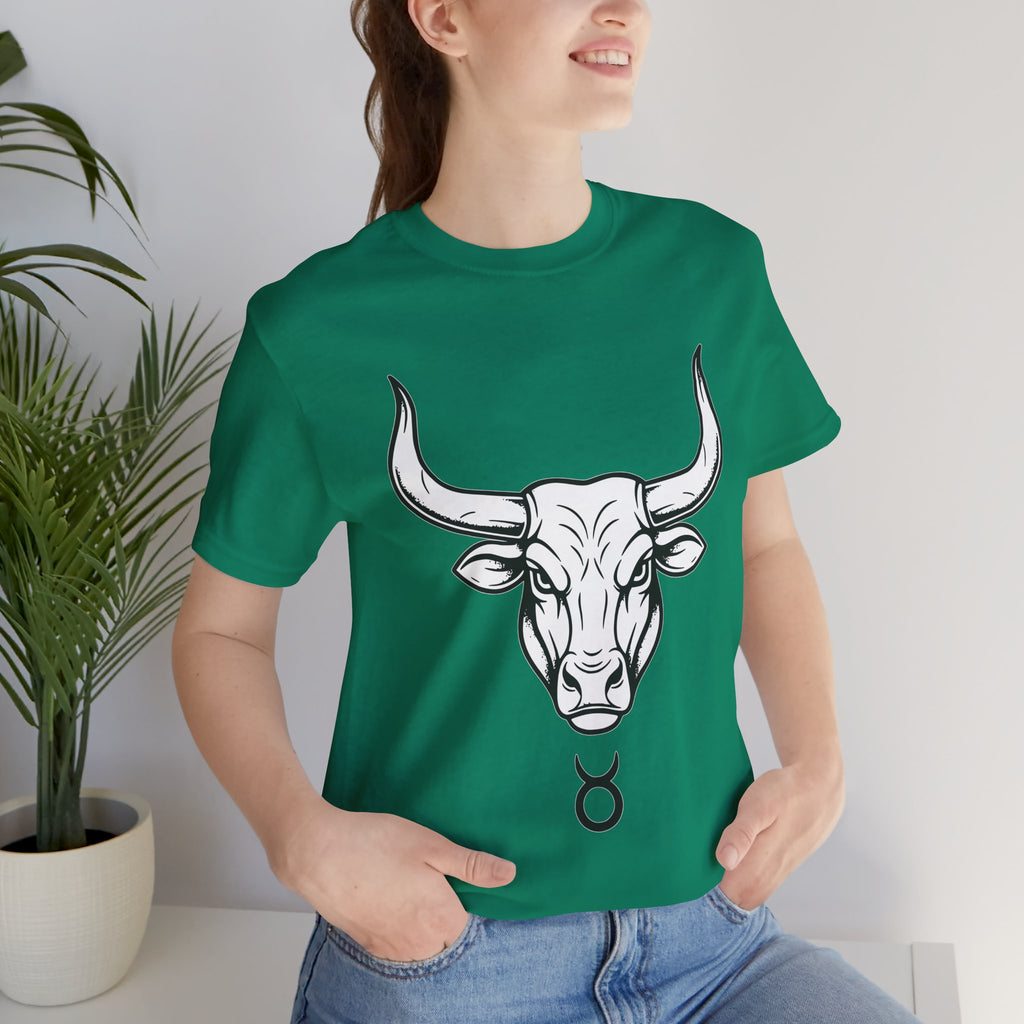 Taurus Zodiac T-Shirt - Minimalist Black and White Unisex T-Shirt
