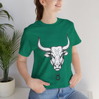 Taurus Zodiac T-Shirt - Minimalist Black and White Unisex T-Shirt