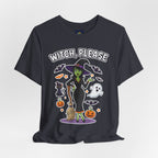 Witch Please Halloween T-Shirt - Sassy Witch Tee with Pumpkin Design | Funny Halloween Shirt - Atlas Briefly
