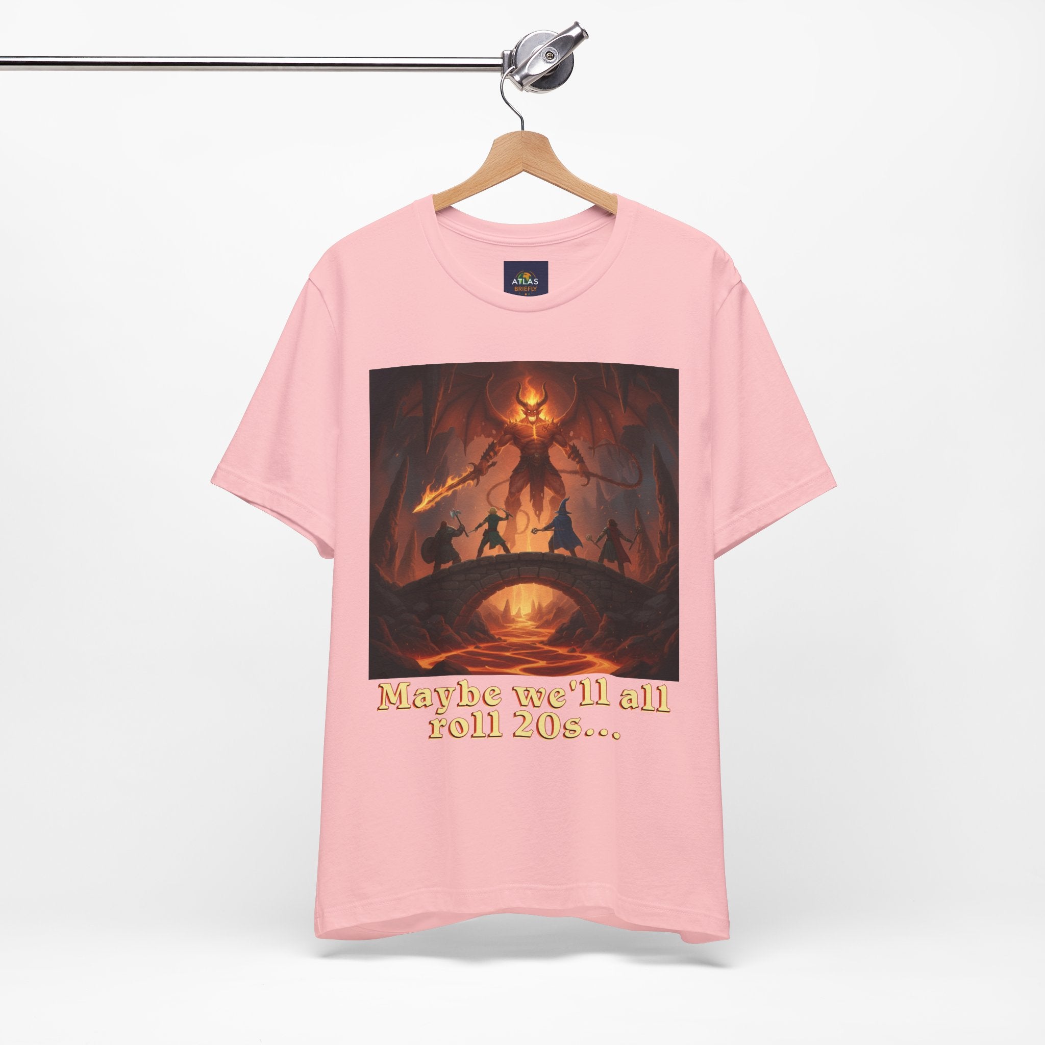 D&D Fantasy T-Shirt - Roll a Natural 20 Dungeon Master RPG Unisex Tee