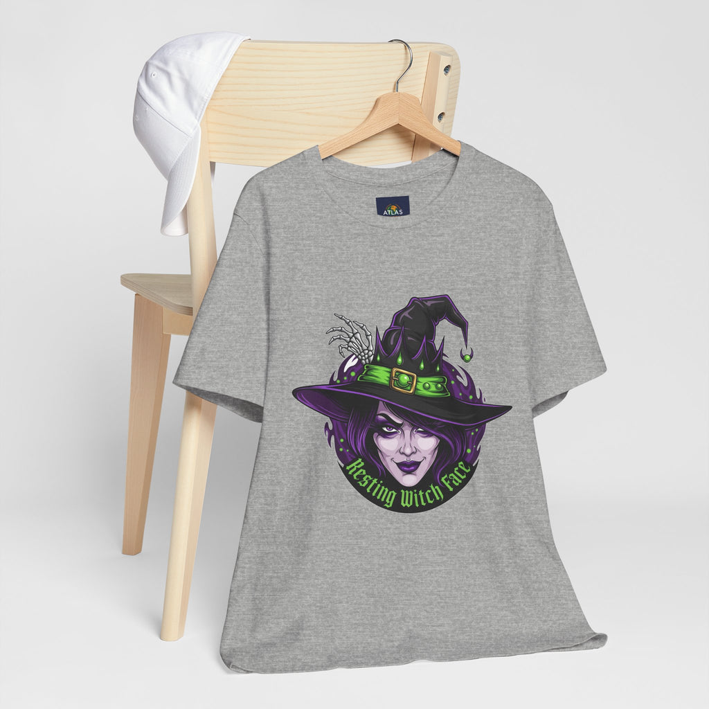Resting Witch Face Halloween T-Shirt - Funny Witch Tee for Women & Men | Halloween Graphic Shirt - Atlas Briefly