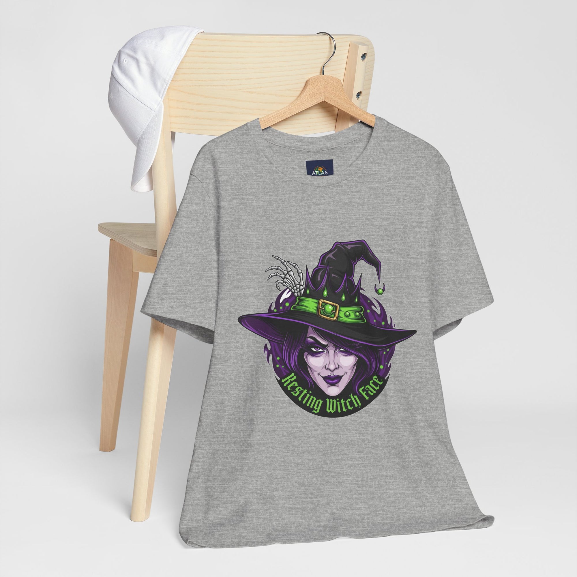Resting Witch Face Halloween T-Shirt - Funny Witch Tee for Women & Men | Halloween Graphic Shirt - Atlas Briefly