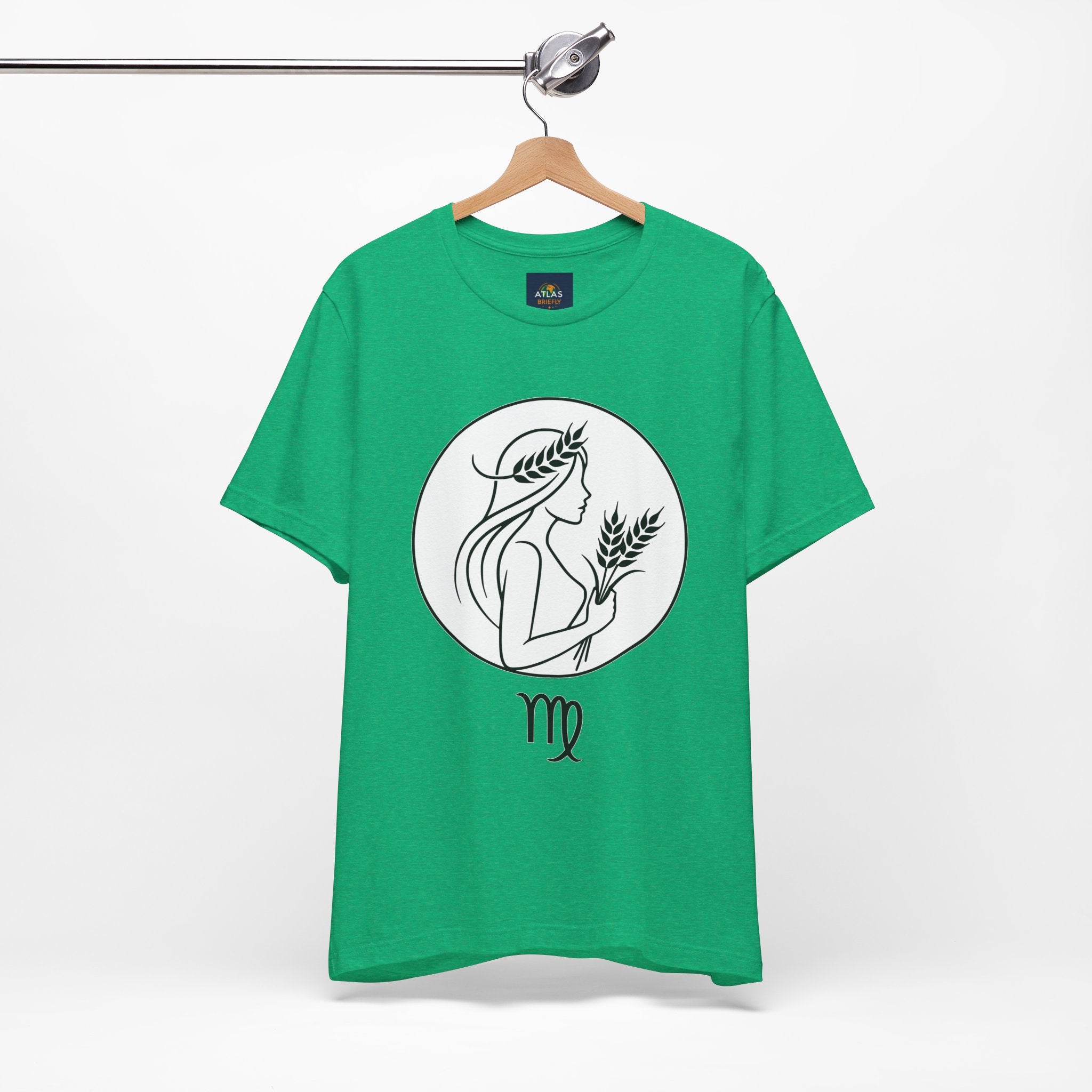 Virgo Zodiac Tee - Minimalist Black and White Unisex T-Shirt