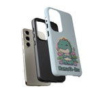 NamasTe-Rex Meditating Dinosaur Phone Case - Funny Yoga T-Rex Mobile Cover | Zen Tech Gift - Atlas Briefly