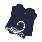 Scorpio Zodiac Tee - Unisex Minimalist Black and White Design